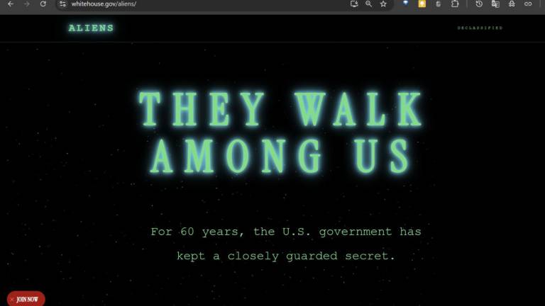 Página web creada por el Gobierno de Donald Trump para hablar de los migrantes en Estados Unidos como “aliens”.