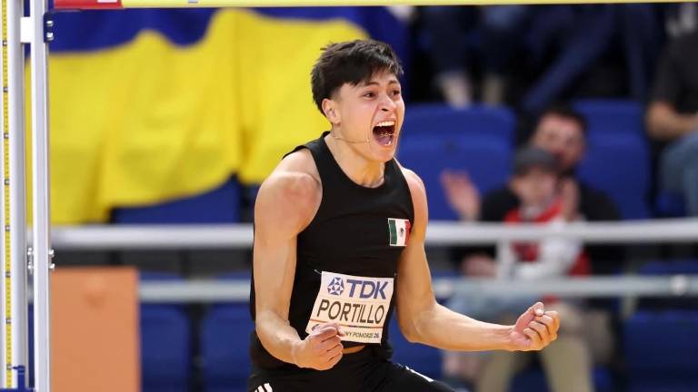 Erick Portillo da a México la primera medalla de plata en un campeonato mundial bajo techo.