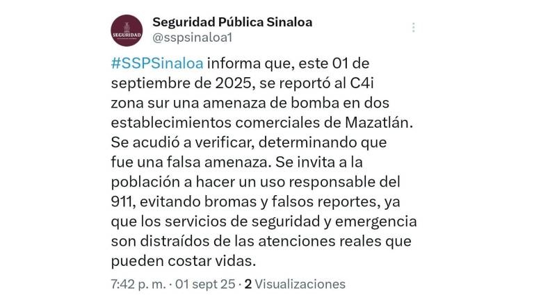 Tras un operativo, las autoridades confirmaron que se trataba de una falsa amenaza.