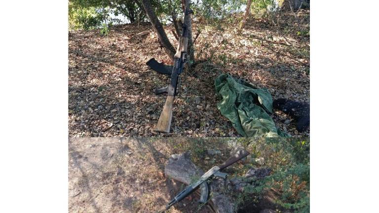 Los efectivos aseguraron dos armas largas, dos cargadores y 60 cartuchos.