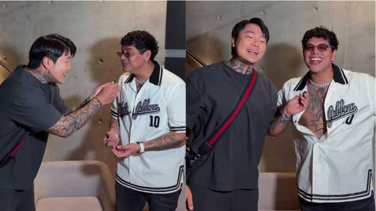 Zion Wanhg hace realidad su sueño al conocer a Grupo Firme.