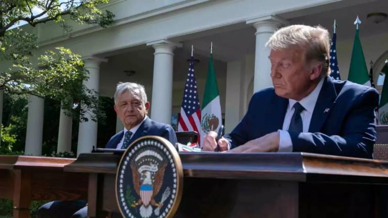 Donald Trump aseguró que, durante su mandato, el Gobierno mexicano le proporcionó “totalmente gratis” 28 mil guardias nacionales para vigilar la frontera con Estados Unidos.