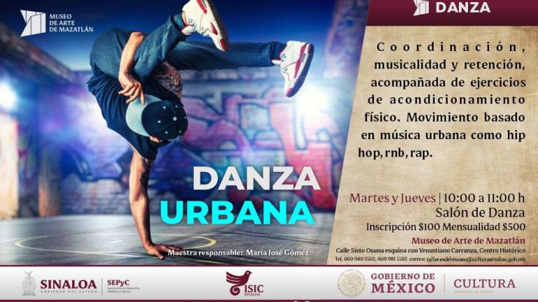 El Taller de Danza Urbana será impartido por María José Gómez.
