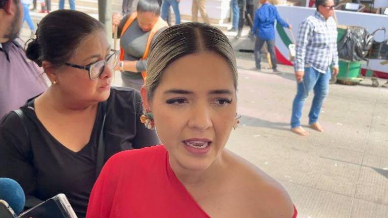 La Alcaldesa de Mazatlán Estrella Palacios Domínguez habla de la situación del Mazatlán FC.