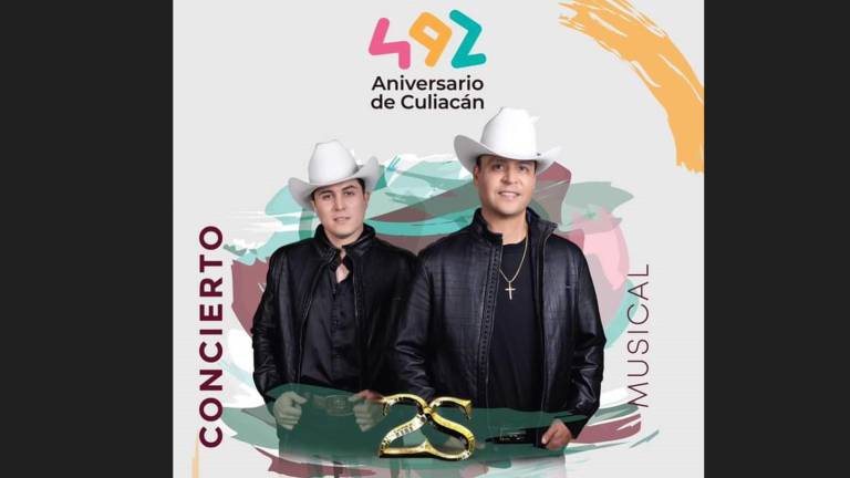 El dueto Los dos de la S se presentarán en concierto gratuito este sábado 30 de septiembre, frente al Ayuntamiento de Culiacán.
