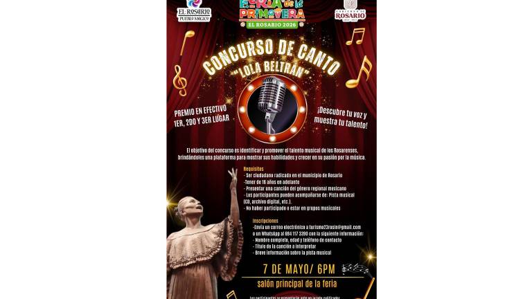 El concurso se llevará a cabo el 7 de mayo a las 18:00 horas en el salón principal de la feria.