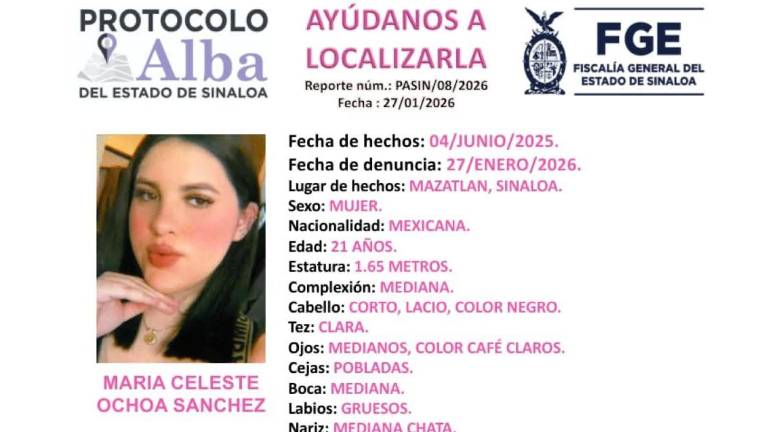 La última información sobre el paradero de María Celeste fue el pasado 4 de junio del 2025.