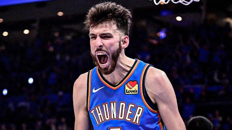 Chet Holmgren fue el artíficie del triunfo del Thunder sobre Lakers.