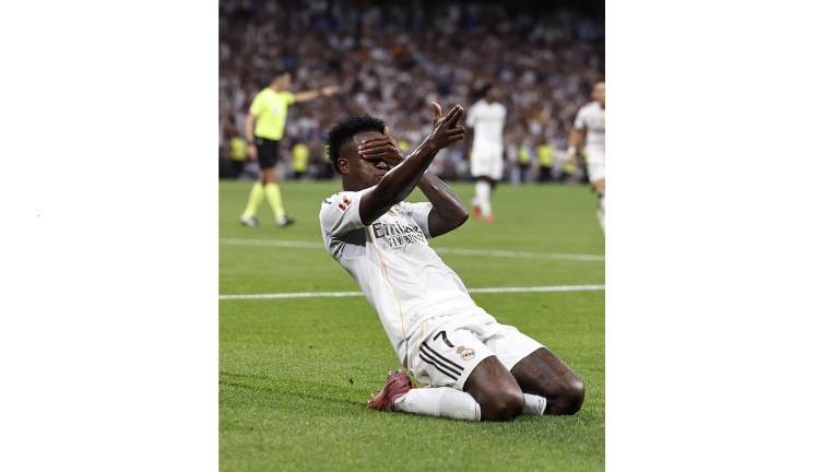Vinícius Jr marca el segundo gol merengue.