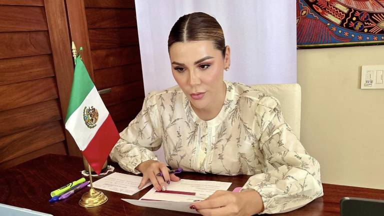 Marina del Pilar Ávila Olmeda, Gobernadora de Baja California, interpone denuncias por los audios filtrados.