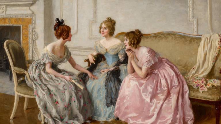Charles Haigh-Wood, El Chisme o The Gossip, 1890.