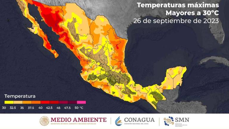 En Sinaloa se prevén temperaturas de 40 grados o más a lo largo de este martes.