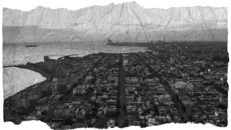 Vista aéra del puerto de Veracruz.