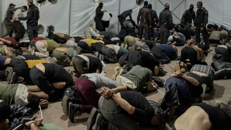 Activistas de la Flotilla Global Sumud detenidos por Israel.