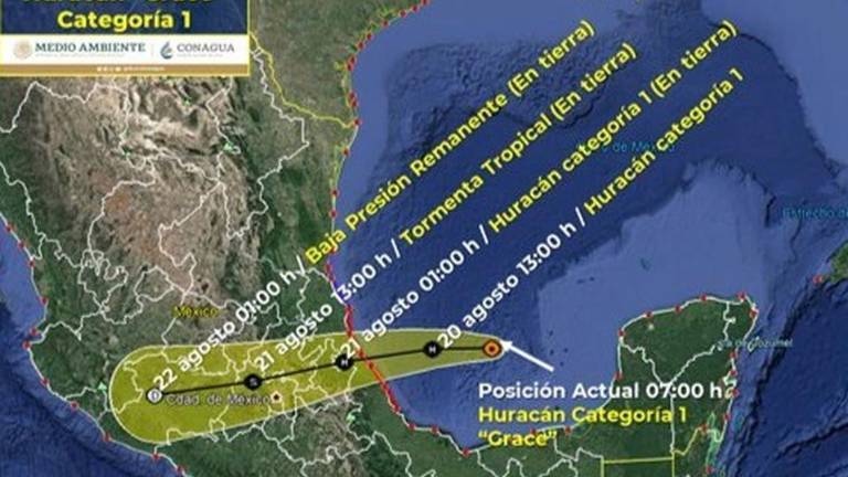 “Grace” representa peligro para las costas de Veracruz.
