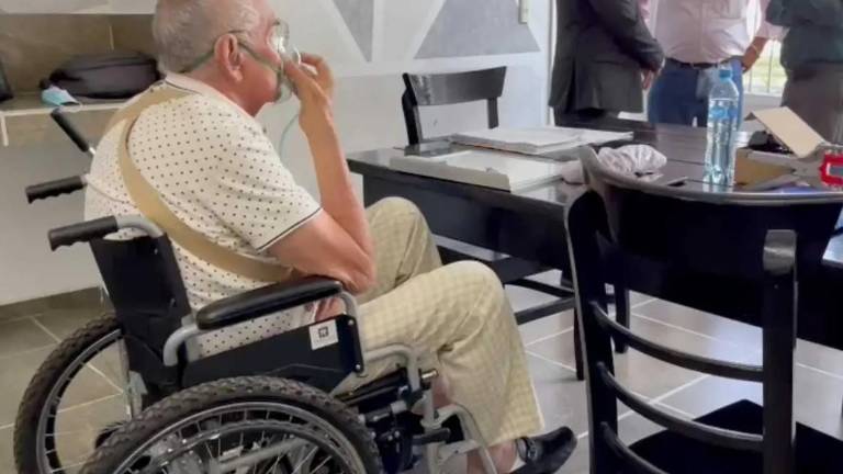 Imagen del capo sinaloense Miguel Ángel Félix Gallardo, a la espera de su salida.