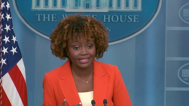 Karine Jean-Pierre, vocera de la Casa Blanca.