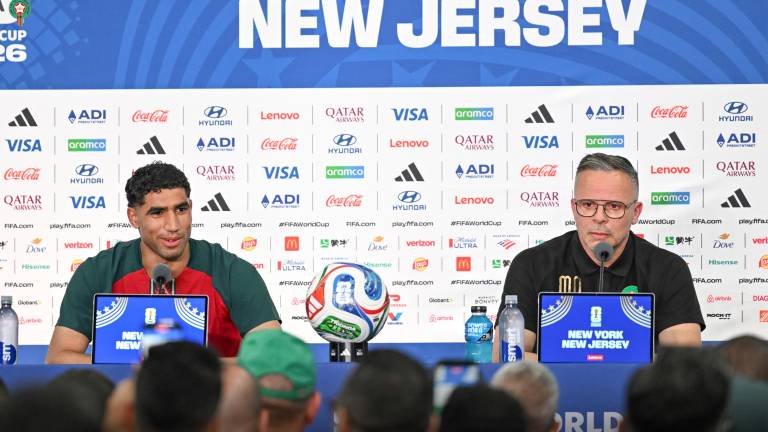 Achraf Hakimi (izq.) destacó la calidad de su selección antes del debut frente a Brasil en el Mundial 2026.