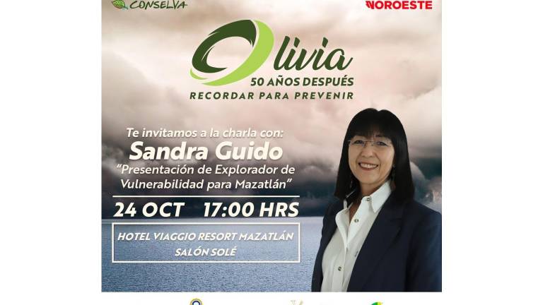 El evento “Olivia, 50 años después. Recordar es prevenir” se llevará a cabo este viernes a cargo de Sandra Guido, directora ejecutiva de Conselva.