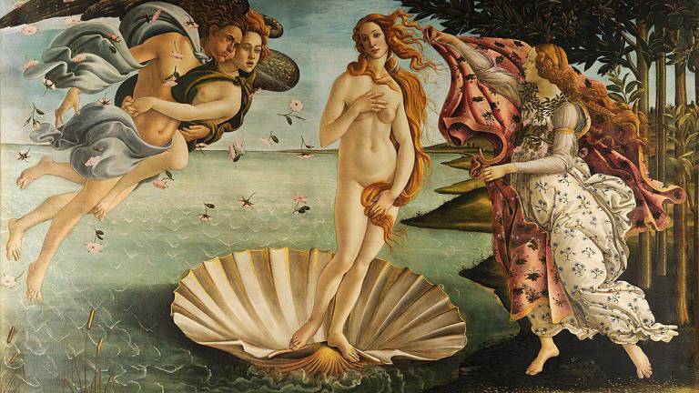 Sandro Botticelli. El Nacimiento de Venus, 1484
