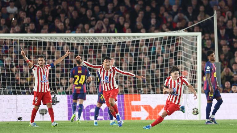 Julián Álvarez pone el 1-0 para los colchoneros.