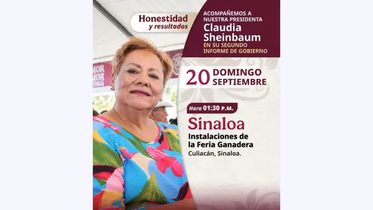 El encuentro de la Presidenta Claudia Sheinbaum en Culiacán será en las instalaciones de la Feria Ganadera.