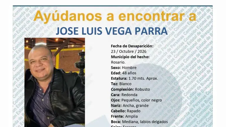 El médico José Luis Vega Parra desapareció el 23 de octubre tras salir de su trabajo; la última vez que se tuvo contacto con él estaba en Rosario.