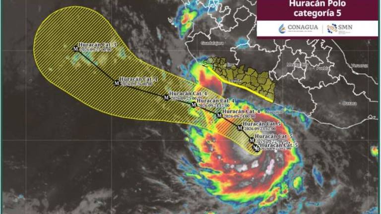 El huracán Polo alcanza la categoría 5, el de mayor intensidad.