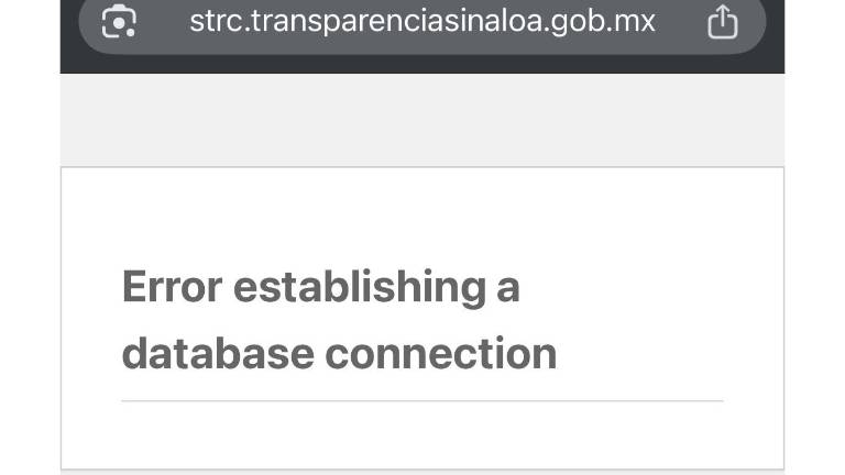 La página del Periódico Oficial del Estado de Sinaloa estuvo fuera de servicio.