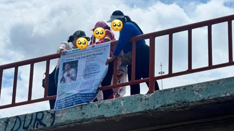 Colectivo de búsqueda de Mazatlán denuncia que les retiraron una lona con ficha de búsqueda colocada en un puente.