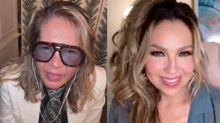 Yolanda Andrade y Thalía.