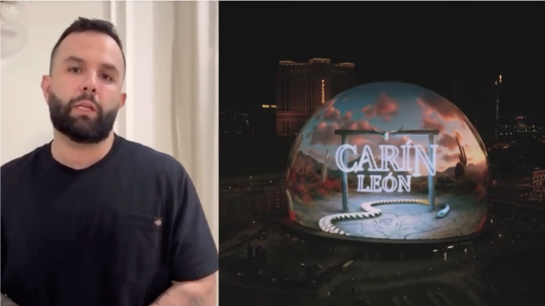 Carín León cancela concierto en La Sphere, en Las Vegas.