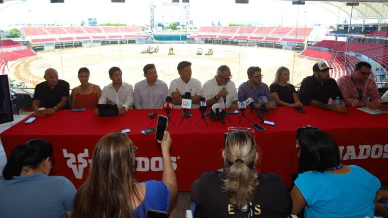 Conferencia de prensa de Venados en el estadio Teodoro Mariscal.