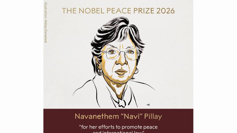 El Premio Nobel de la Paz fue concedido a Navanethem “Navi” Pillay, de Sudáfrica.