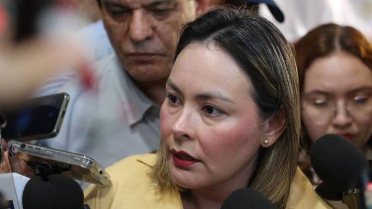 La Gobernadora interina de Sinaloa, Yeraldine Bonilla Valverde, explica sobre los sobrevuelos en Culiacán.