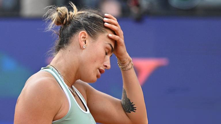 Aryna Sabalenka no pudo con Sorana Cirstea en Roma.