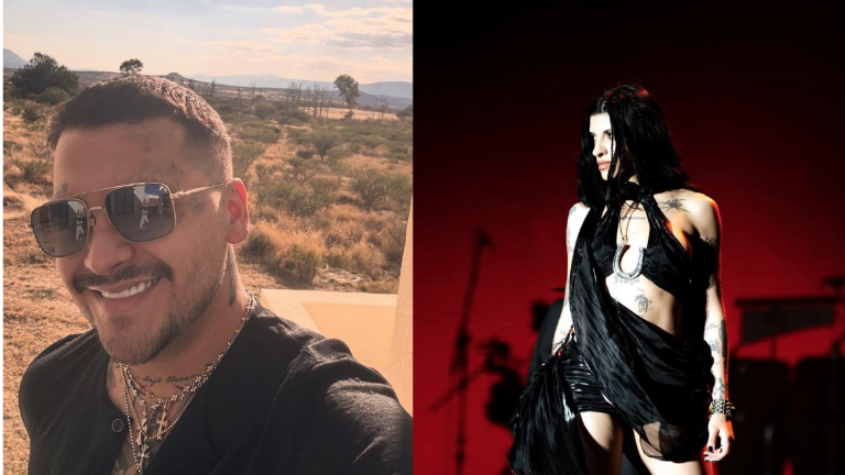 Christian Nodal y Cazzu.