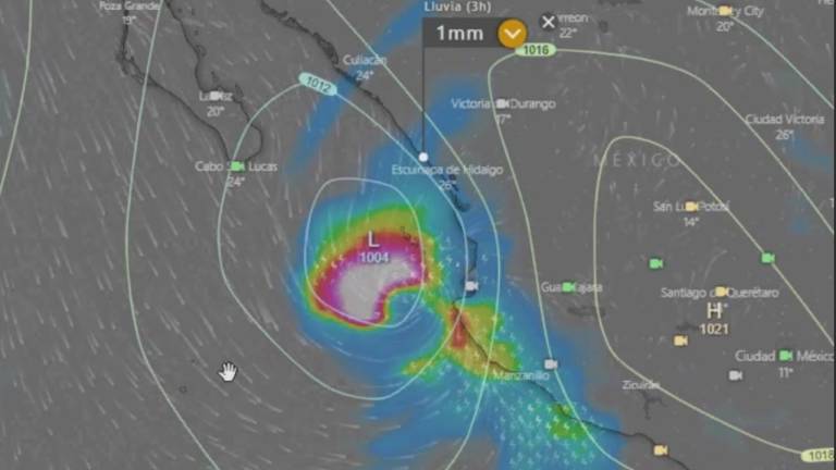 Se formará ‘Rick’ con posible trayectoria al centro sur de Sinaloa y norte de Nayarit, informa Espinosa Luna