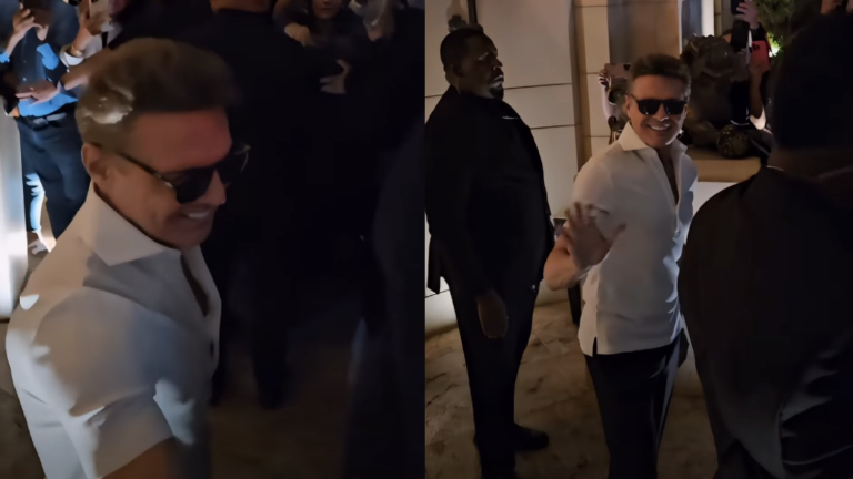 Luis Miguel convive sus fans.