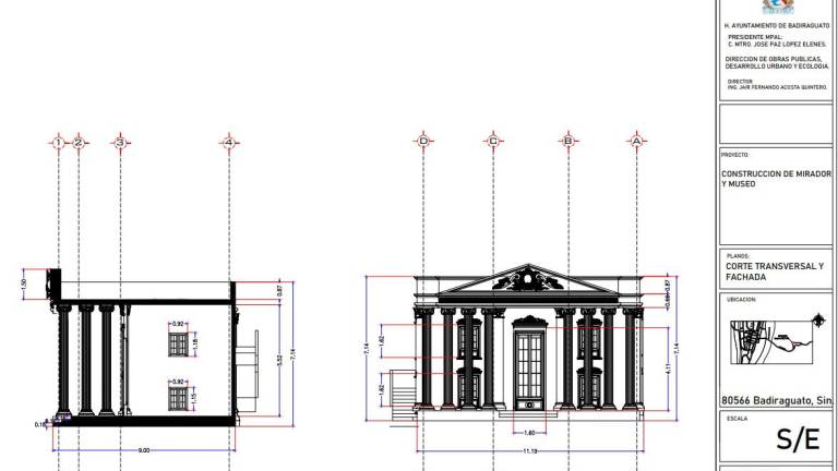 El proyecto muestra la fachada de lo que será el museo.