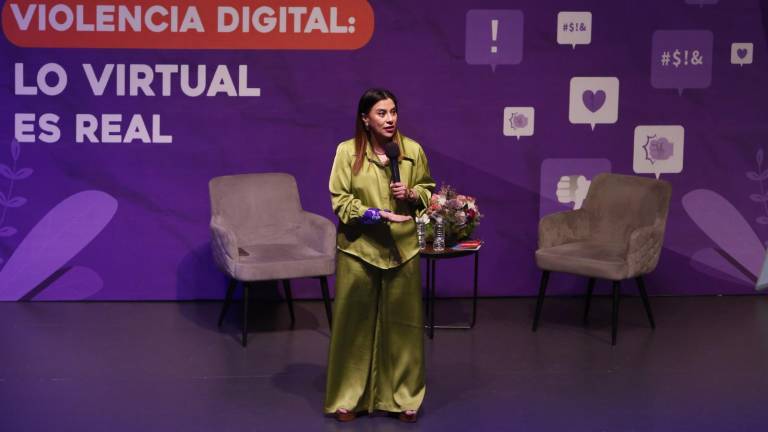 En Culiacán, la activista Olimpia Coral Melo llama a fortalecer en el presupuesto de Sinaloa a la policía cibertnética.