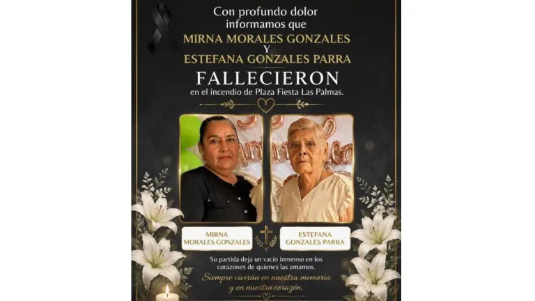 El incendio en Plaza Fiesta Las Palmas, en Los Mochis, dejó una tragedia familiar: una madre y su hija murieron en el lugar.