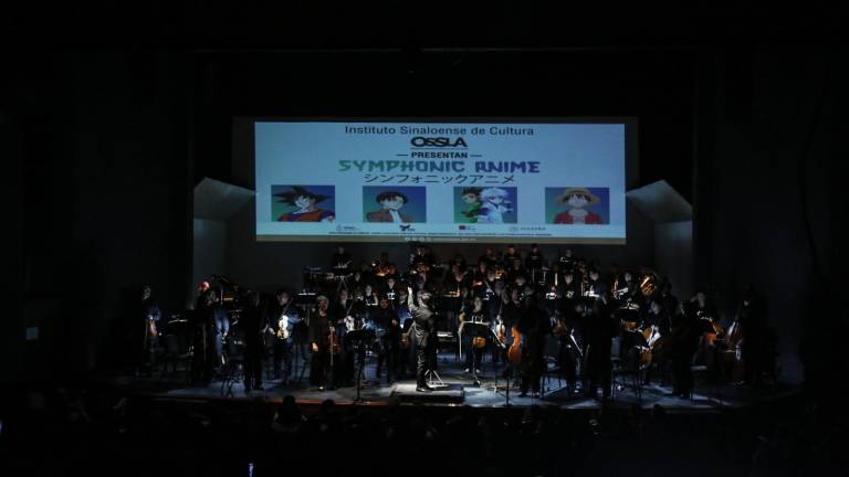 La Orquesta Sinfónica Sinaloa de las Artes, durante su presentación.