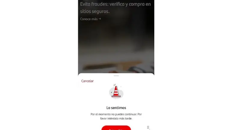 Usuarios reportaron este viernes fallas para iniciar sesión y realizar transferencias en las aplicaciones móviles de Santander y Scotiabank.