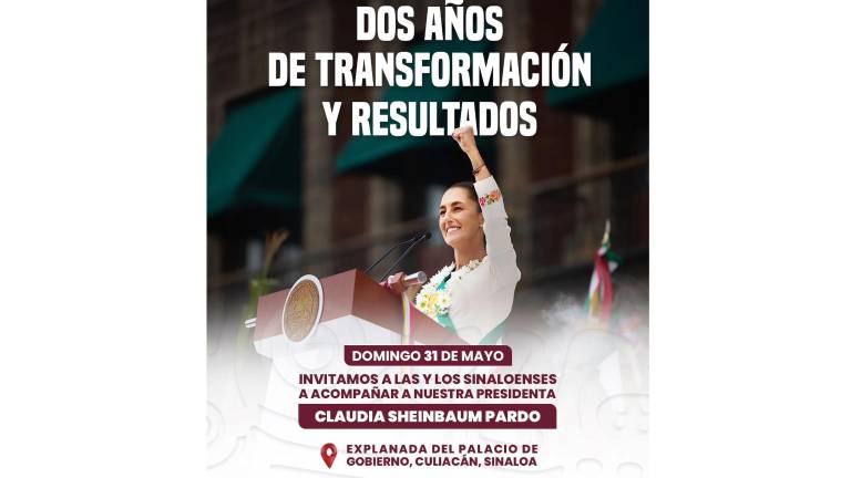 Ciudadanos podrán reunirse en la explanada de Palacio de Gobierno, en Culiacán, para seguir la transmisión del mensaje presidencial este domingo.