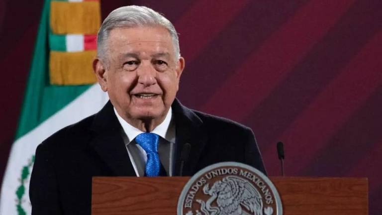 El Presidente Andrés Manuel López Obrador durante su conferencia matutina.