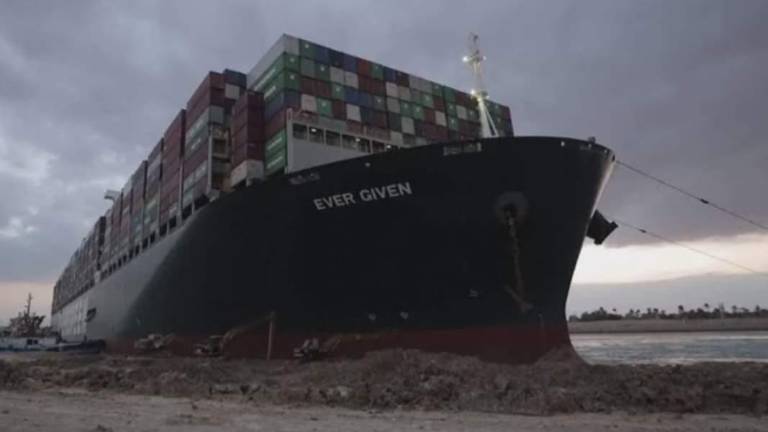 El buque Ever Given estuvo encallado en el Canal de Suez desde el 23 de marzo.