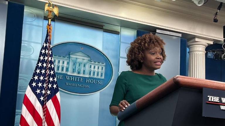 Karine Jean-Pierre, vocera de la Casa Blanca.