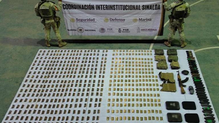 Equipo táctico y municiones quedaron bajo resguardo federal tras los operativos realizados en el municipio.