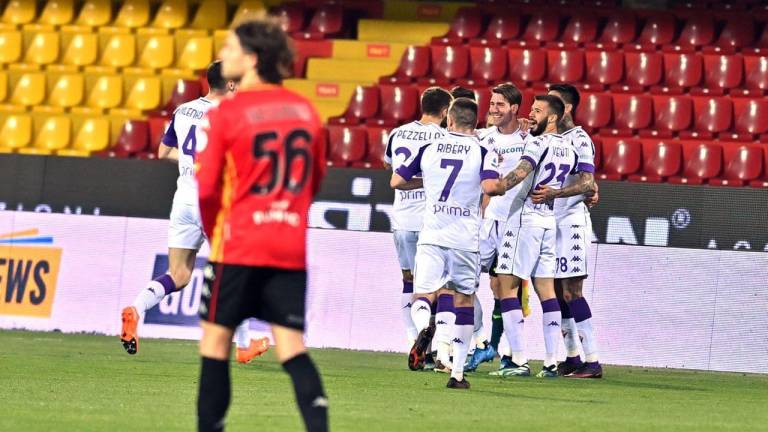 La Fiorentina golea al Benevento.